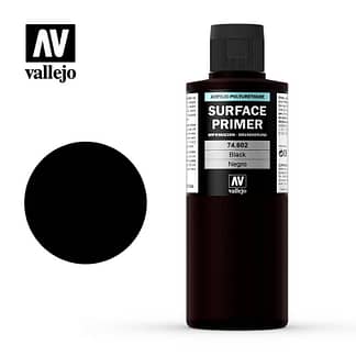 Vallejo 74602 Surface Primer Black 200ml