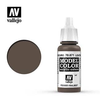 Vallejo Model Color 70871 Leather Brown 17ml