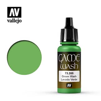 Vallejo 73205 Game Color Wash Green Wash 17ml