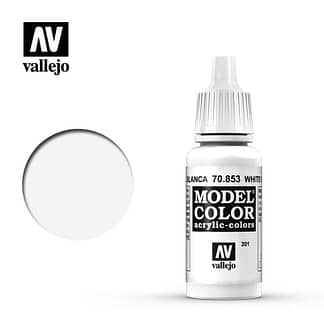 Vallejo Model Color 70853 White Glaze 17ml