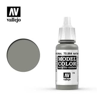 Vallejo Model Color 70864 Natural Steel 17ml