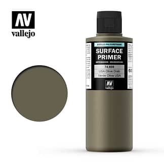 Vallejo 74608 Surface Primer Olive Drab 200ml