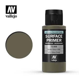Vallejo 73 608 Surface Primer US Olive Drab 60ml
