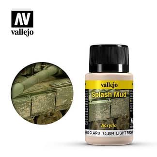 Vallejo 73804 Weathering Effects Light Brown Splash Mud 40ml