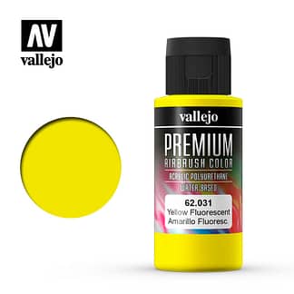 Vallejo 62031 Premium Color Fluorescent Yellow 60ml