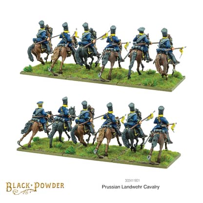 Warlord 302411801 Black Powder Prussian Landwehr Cavalry