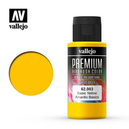 Vallejo 62003 Premium Color Basic Yellow 60ml