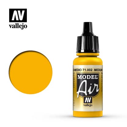 Vallejo 71002 Model Air Medium Yellow 17ml