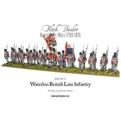 Warlord WGN-BR-12 Black Powder Waterloo British Line Infantry