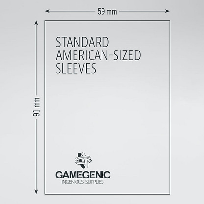 GameGenic GGS10051ML Prime American Standard BG Sleeves - Green